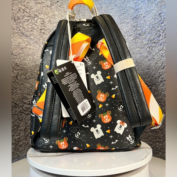 Loungefly: Disney Mickey and Minnie Candy Corn Mini Backpack and Headband Set - Picture 4 of 6